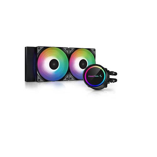 DEEPCOOL GAMMAXX L240 ARGB 240mm AIO Liquid I Intel CPU Cooler price in hyderabad, telangana, nellore, vizag, bangalore