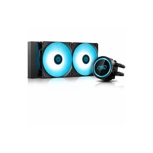 DEEPCOOL GAMMAXX L240T Blue 240mm LED AIO Liquid CPU Cooler price in hyderabad, telangana, nellore, vizag, bangalore