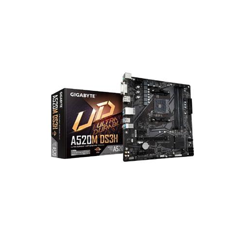 Gigabyte A520M DS3H Ultra Durable Motherboard  price in hyderabad, telangana, nellore, vizag, bangalore